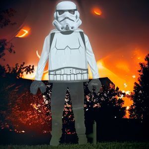 Star Wars Lego Stormtrooper Classic Empire Halloween Child Costume Small 4-6 New